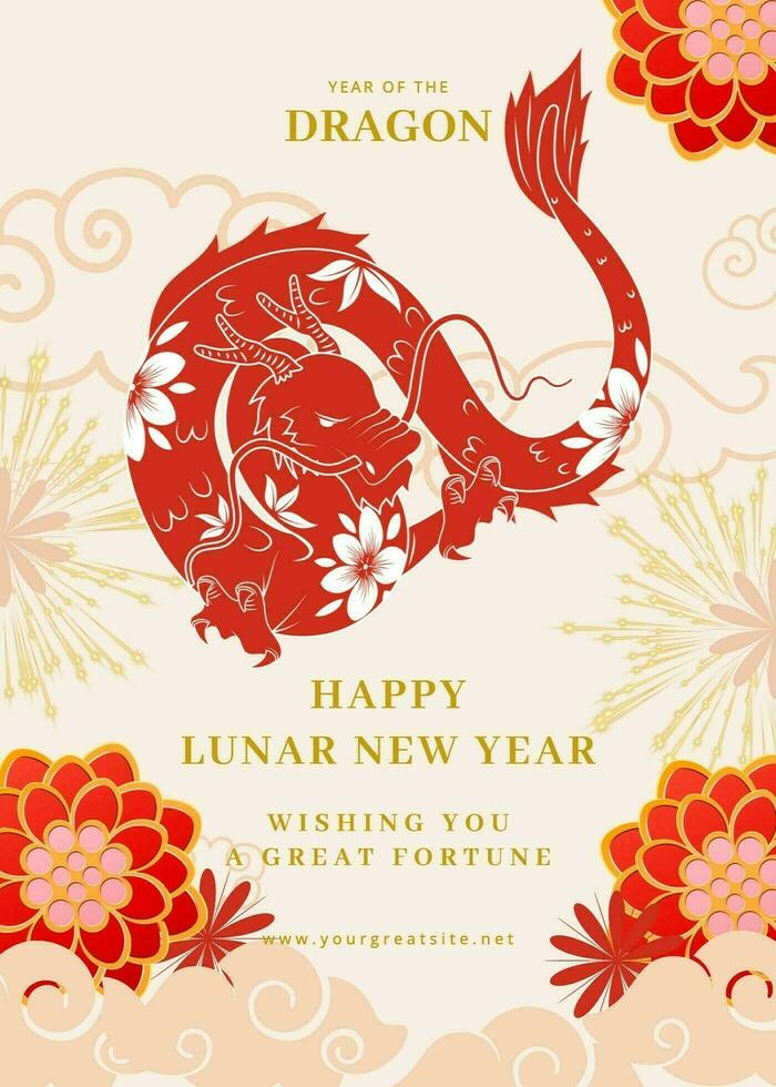 chinese new year greeting card design ideas template