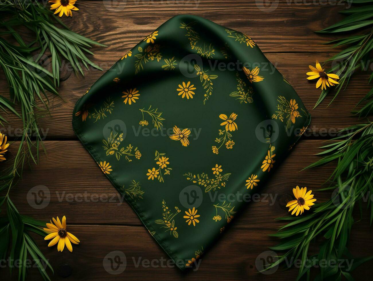 AI generated Versatile Bandana Mockup for Fashion and Functionality - AI Generated photo