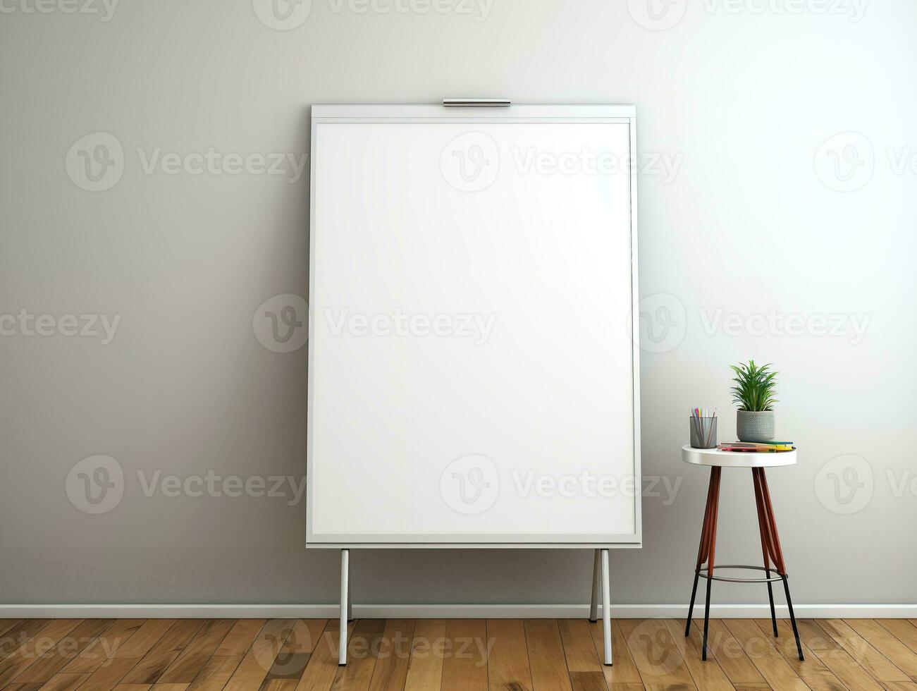 AI generated Interactive Whiteboard Mockup for Creative Ideas - AI Generated photo