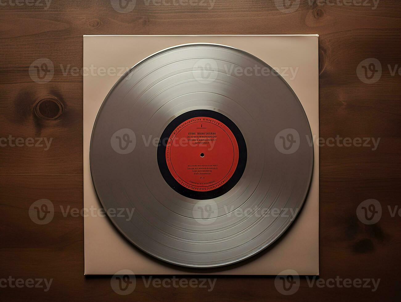 AI generated Vintage Vinyl Record Mockup for Music Enthusiasts - AI Generated photo