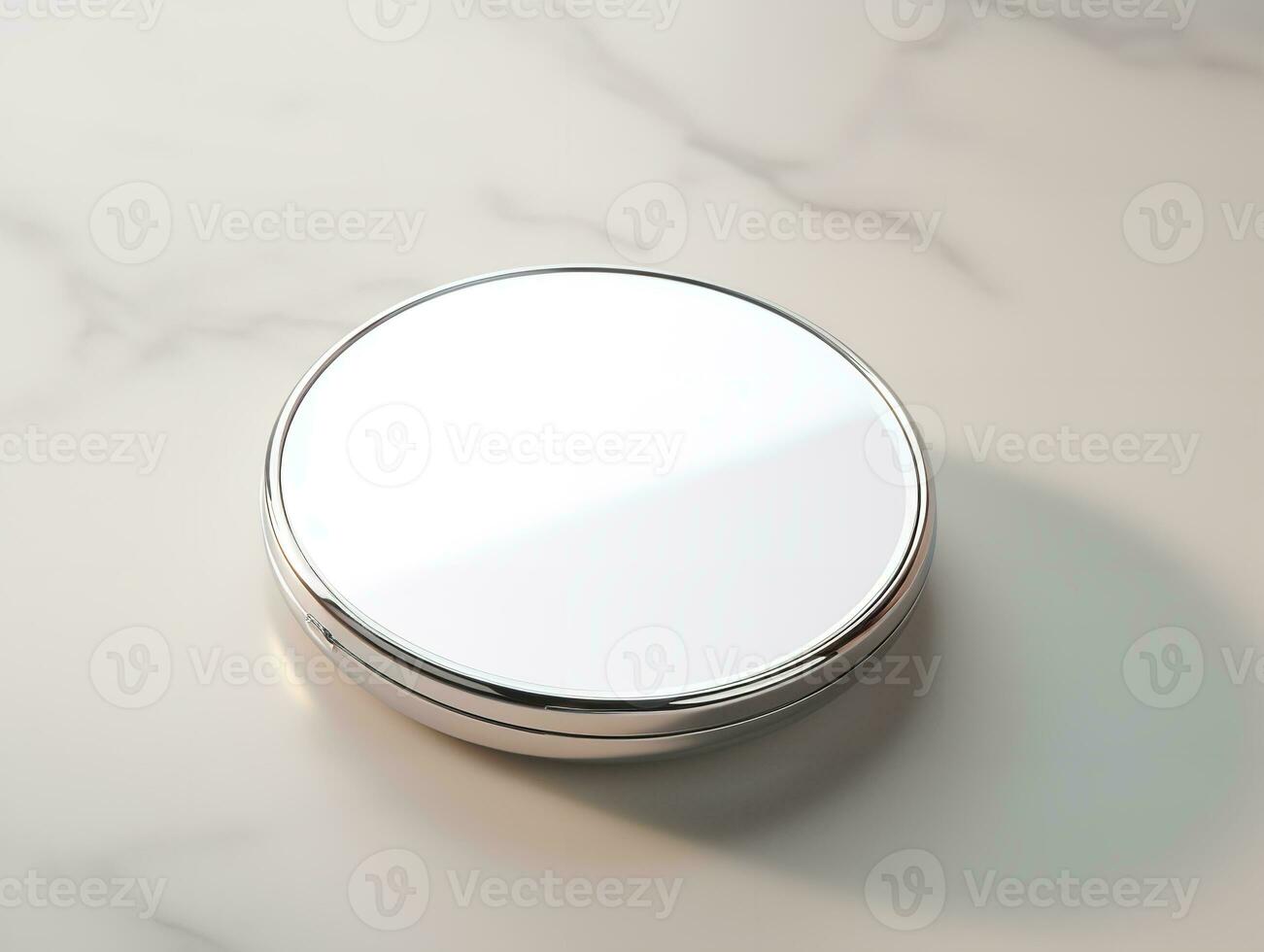 AI generated Elegant Compact Mirror Mockup for Beauty and Accessories - AI Generated photo