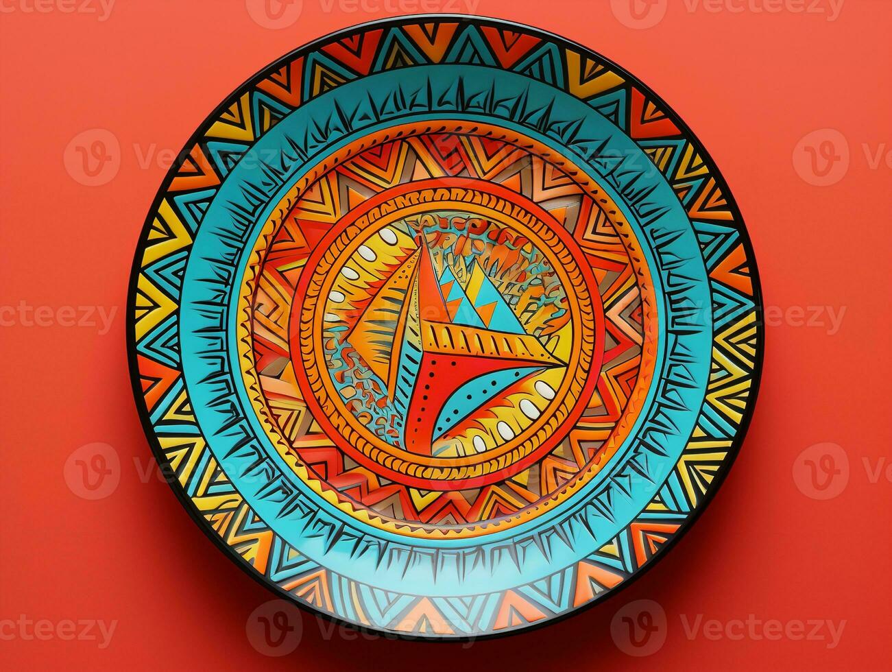 AI generated Elegant Ceramic Plate Mockup for Dining and Decor - AI Generated photo