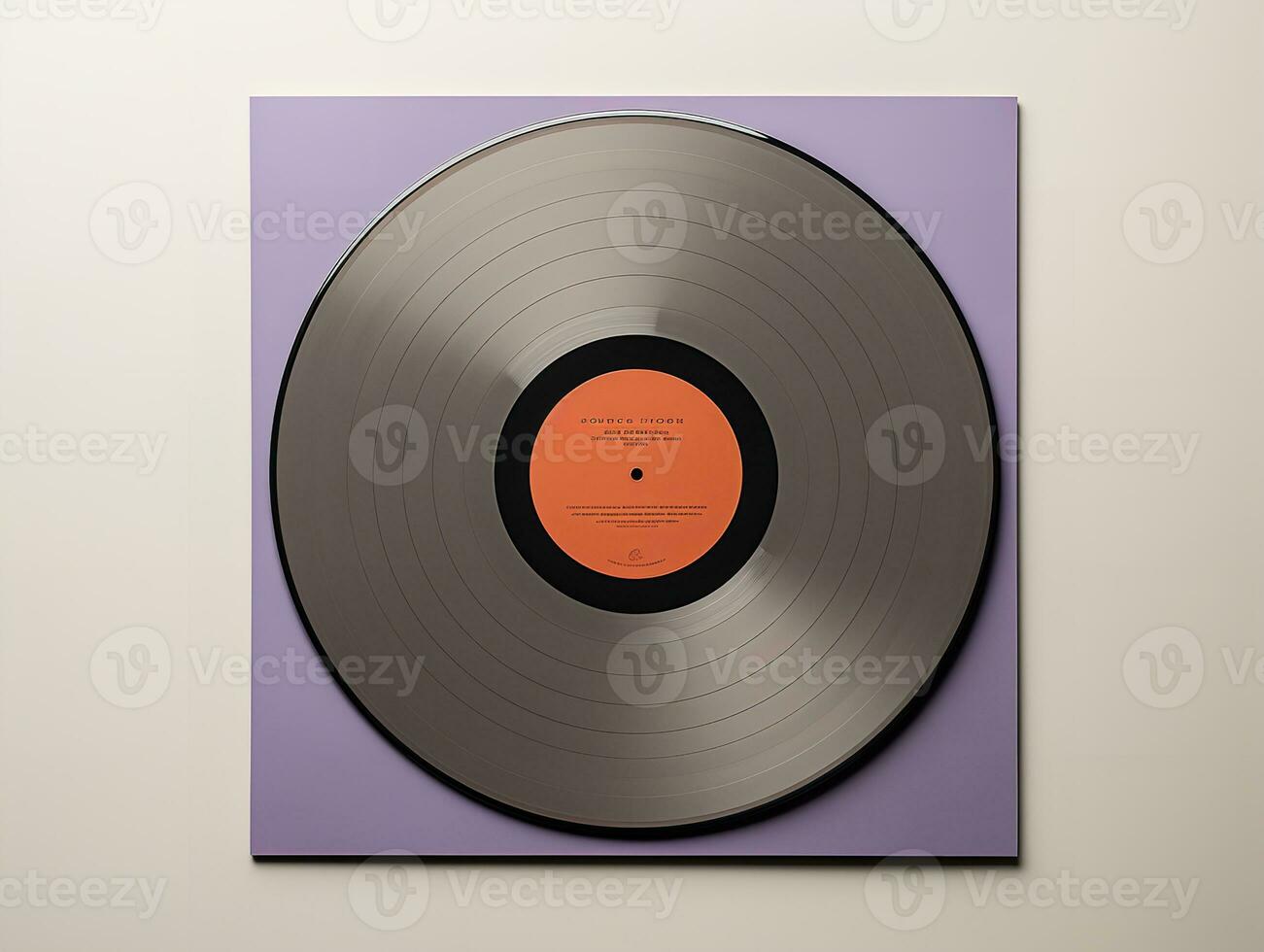 AI generated Vintage Vinyl Record Mockup for Music Enthusiasts - AI Generated photo