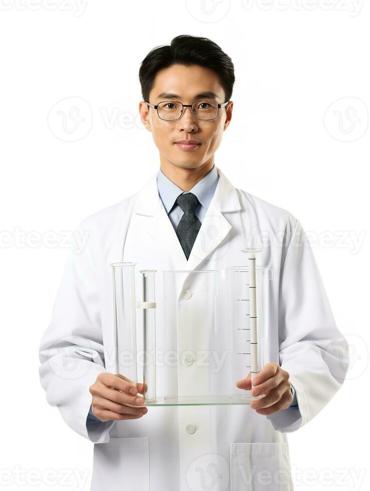 AI generated Male Scientist Conducting Research, AI Generated photo