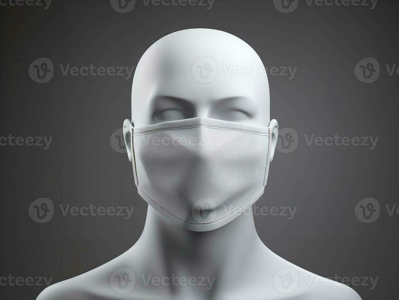 AI generated Protective Face Mask Mockup for Health and Safety - AI Generated photo
