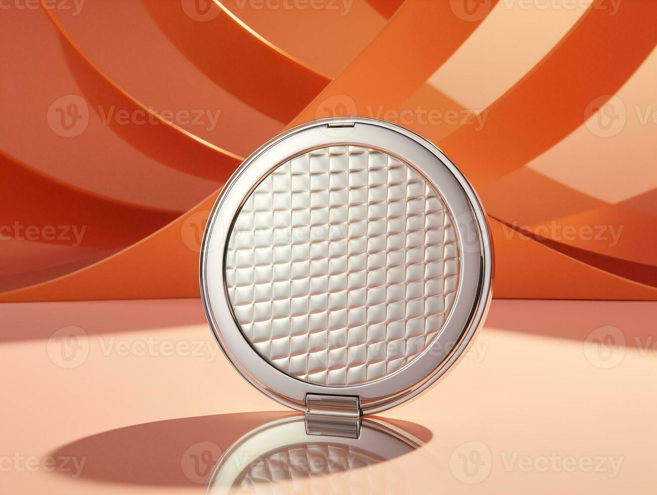 AI generated Elegant Compact Mirror Mockup for Beauty and Accessories - AI Generated photo