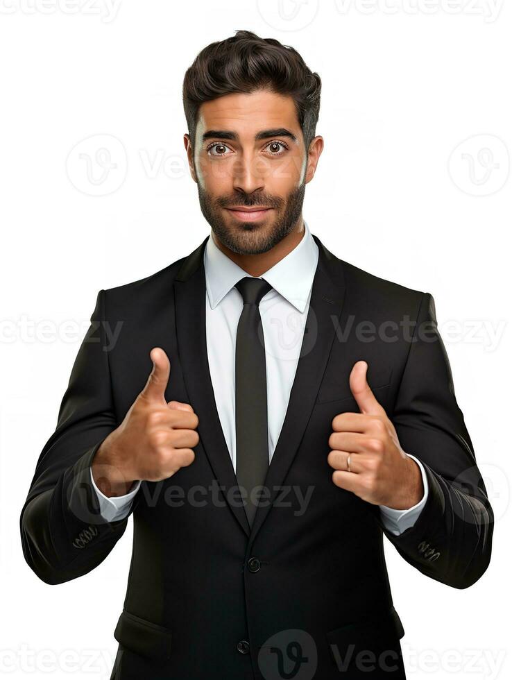 AI generated Male Business Manager Leading Team, AI Generated photo