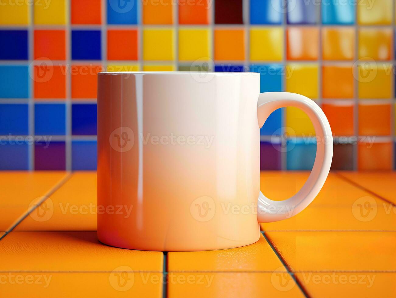 AI generated Stylish Ceramic Mug Mockup for Branding - AI Generated photo