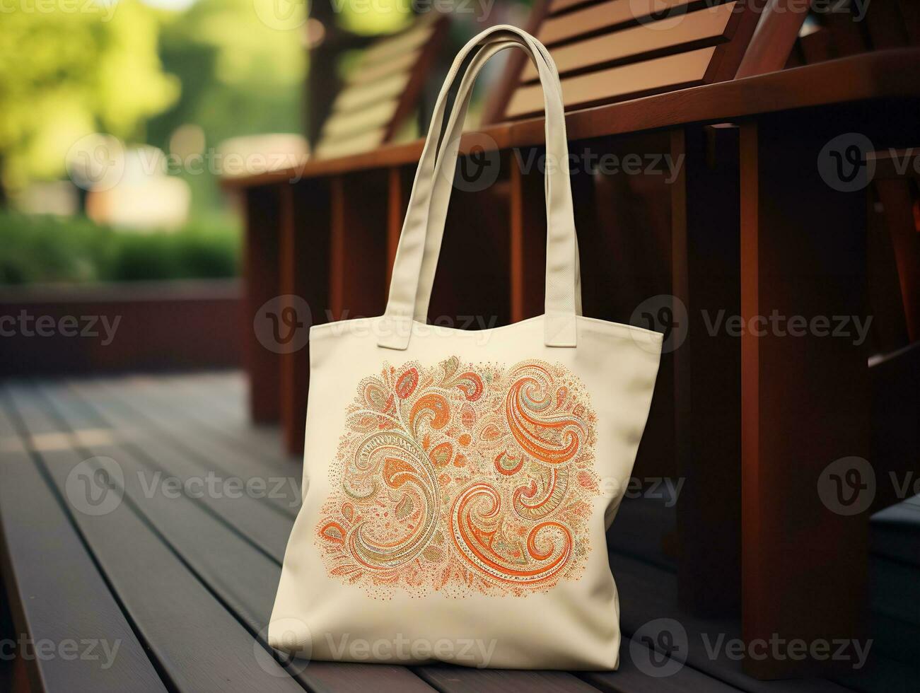 AI generated Eco-Friendly Tote Bag Mockup for Shopping and Branding - AI Generated photo