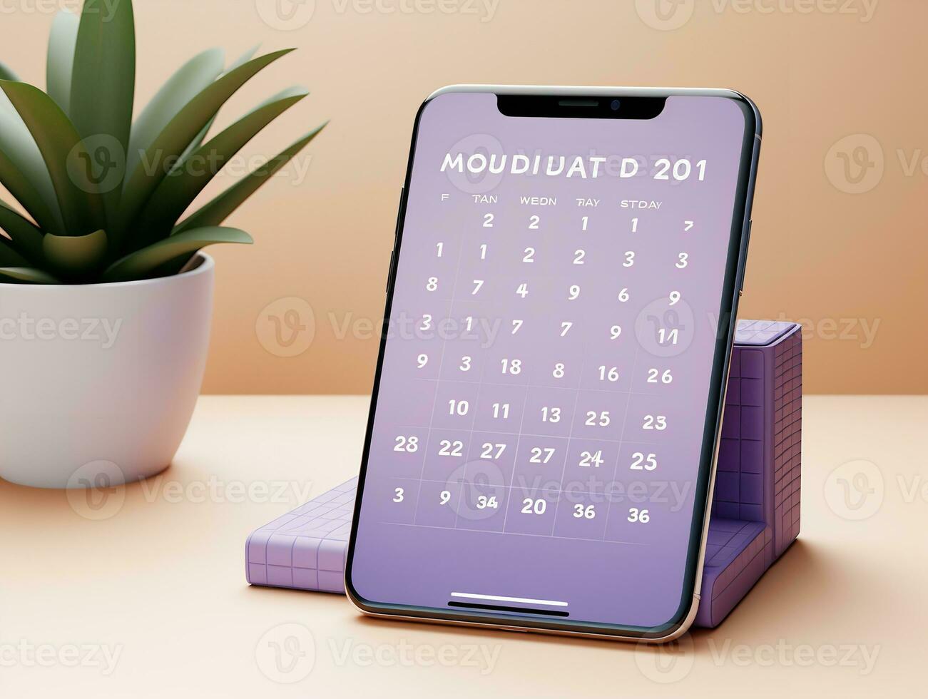 AI generated Modern Mobile Phone Mockup for App Display - AI Generated photo