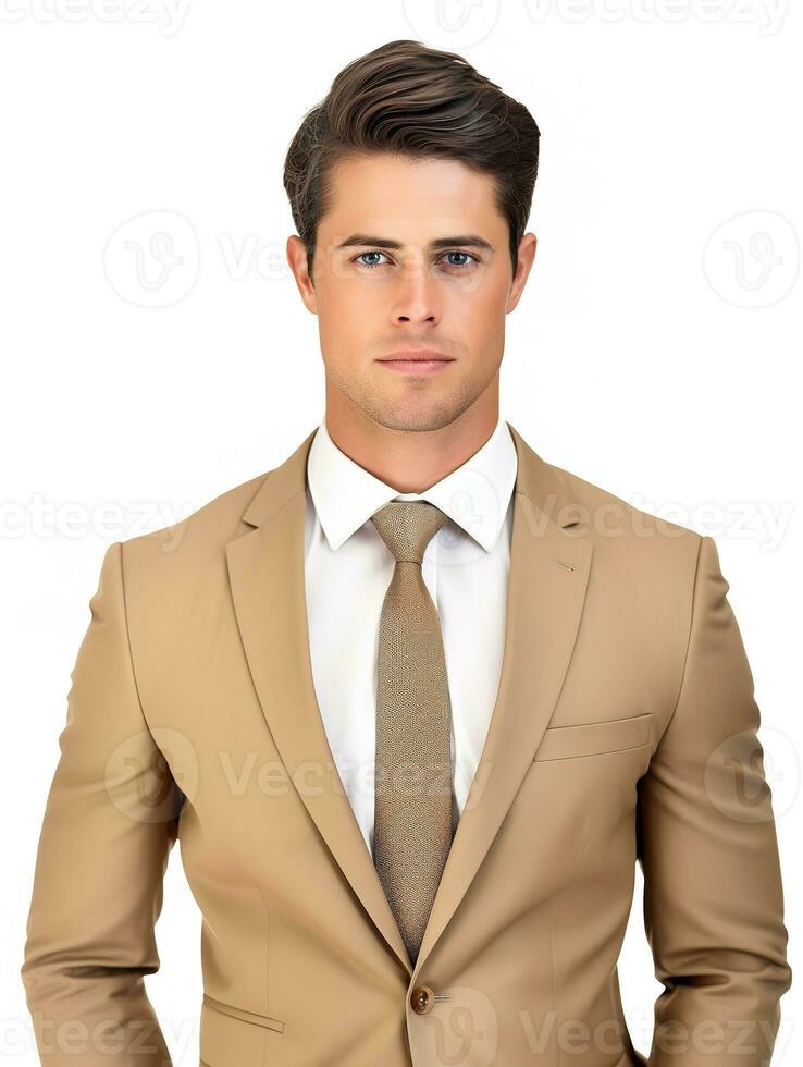 ai generado masculino abogado en traje, profesional, ai generado foto