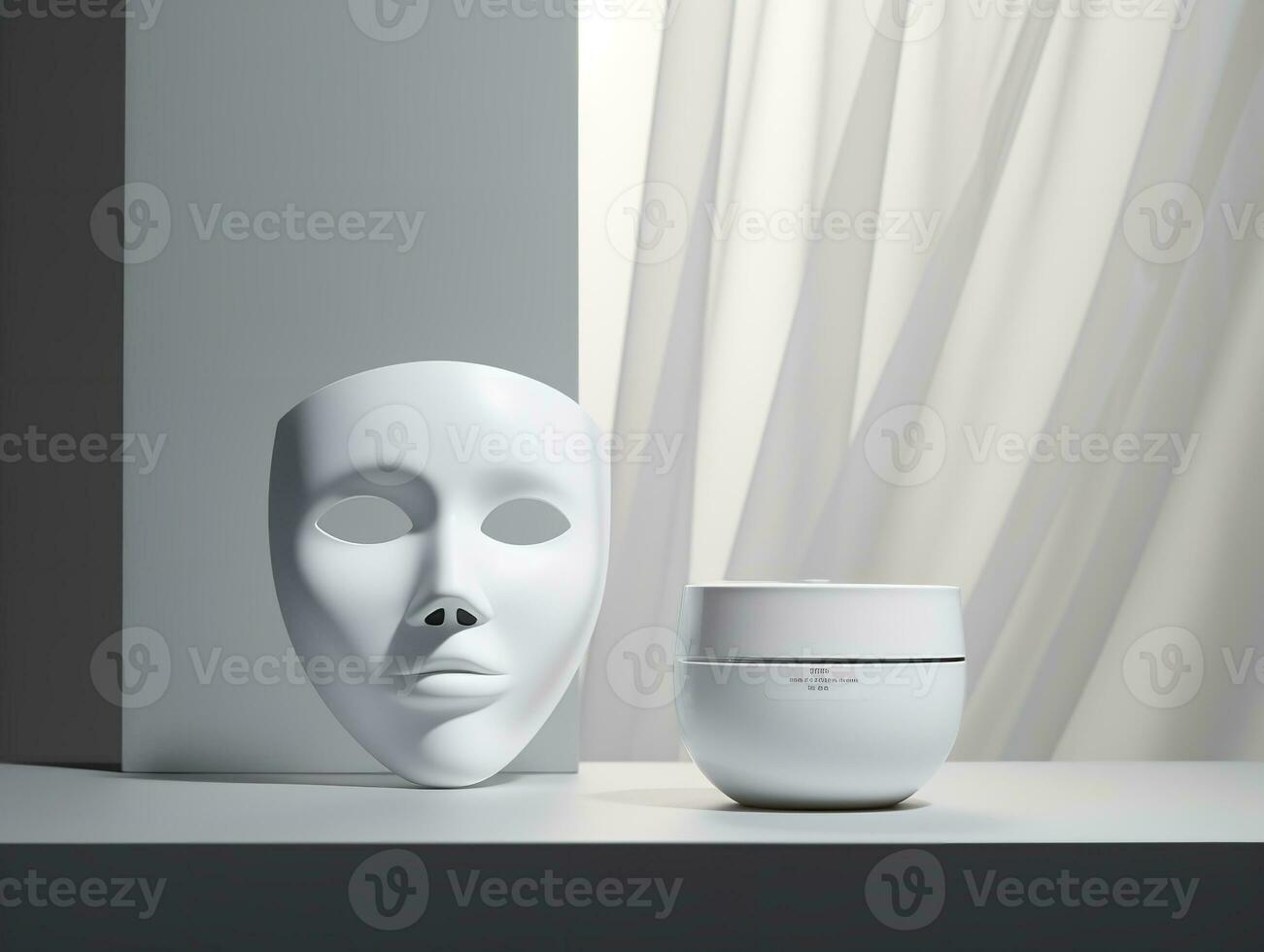 AI generated Protective Face Mask Mockup for Health and Safety Circuit Diagram
