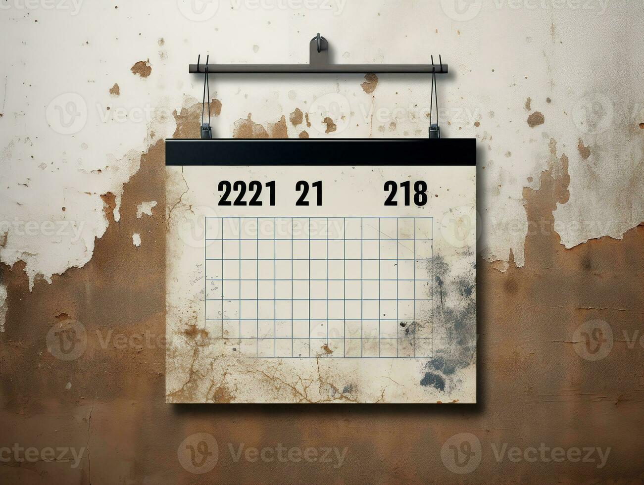AI generated Elegant Wall Calendar Mockup for Home and Office - AI Generated photo