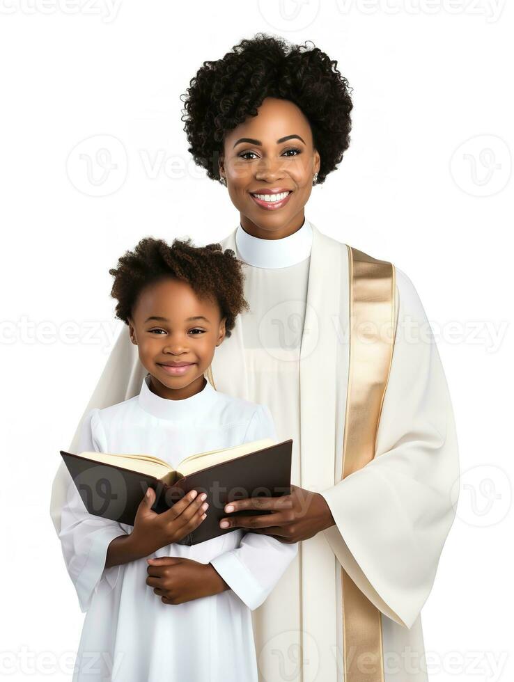 AI generated Compassionate Female Priest, AI Generated photo