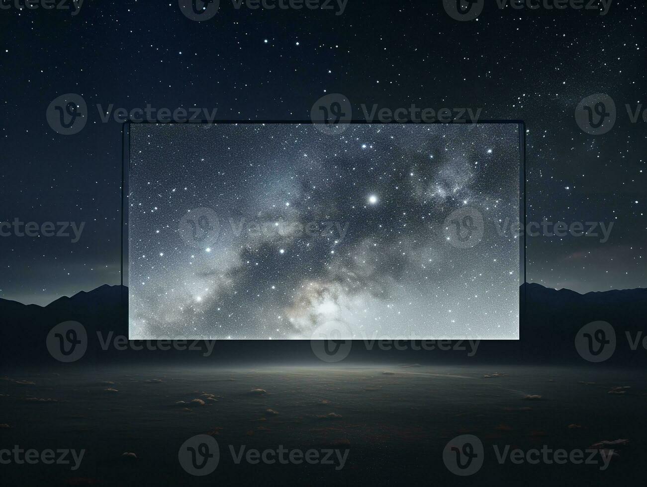 AI generated Dynamic LED Screen Mockup for Vibrant Displays - AI Generated photo