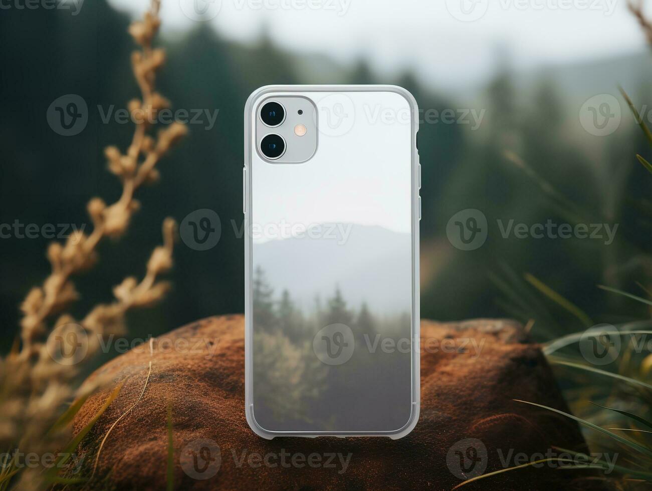 AI generated Sleek Phone Case Mockup for Smartphone Protection - AI Generated photo