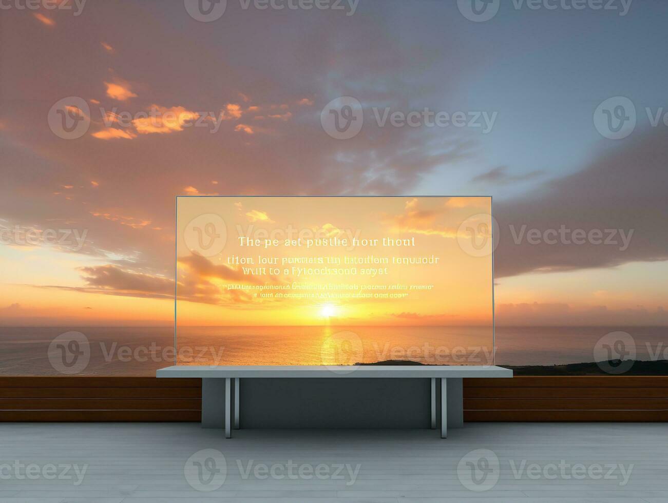 AI generated Dynamic LED Screen Mockup for Vibrant Displays - AI Generated photo