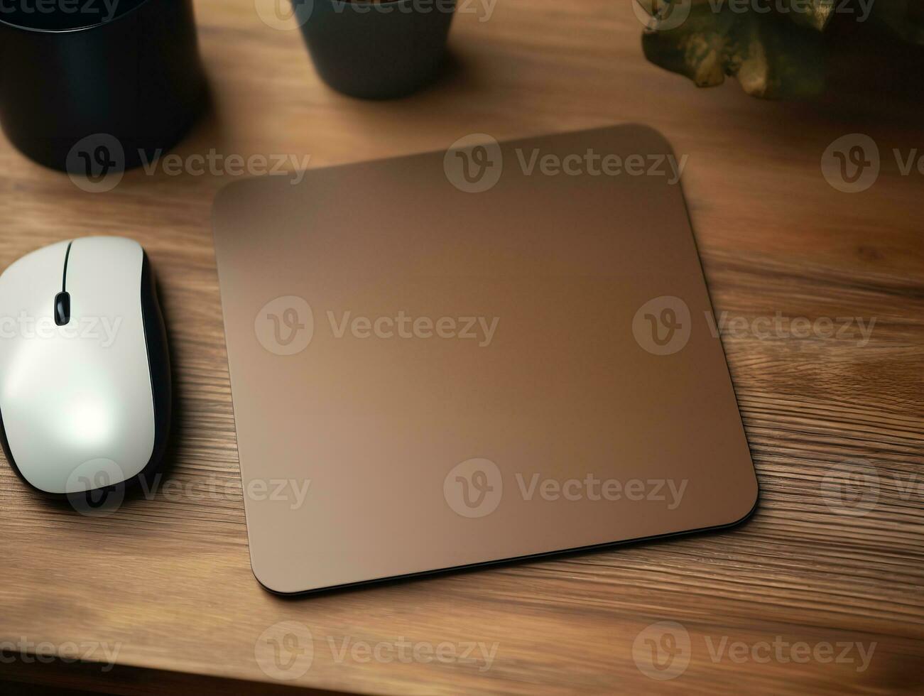 AI generated Ergonomic Mouse Pad Mockup for Comfortable Computing - AI Generated photo
