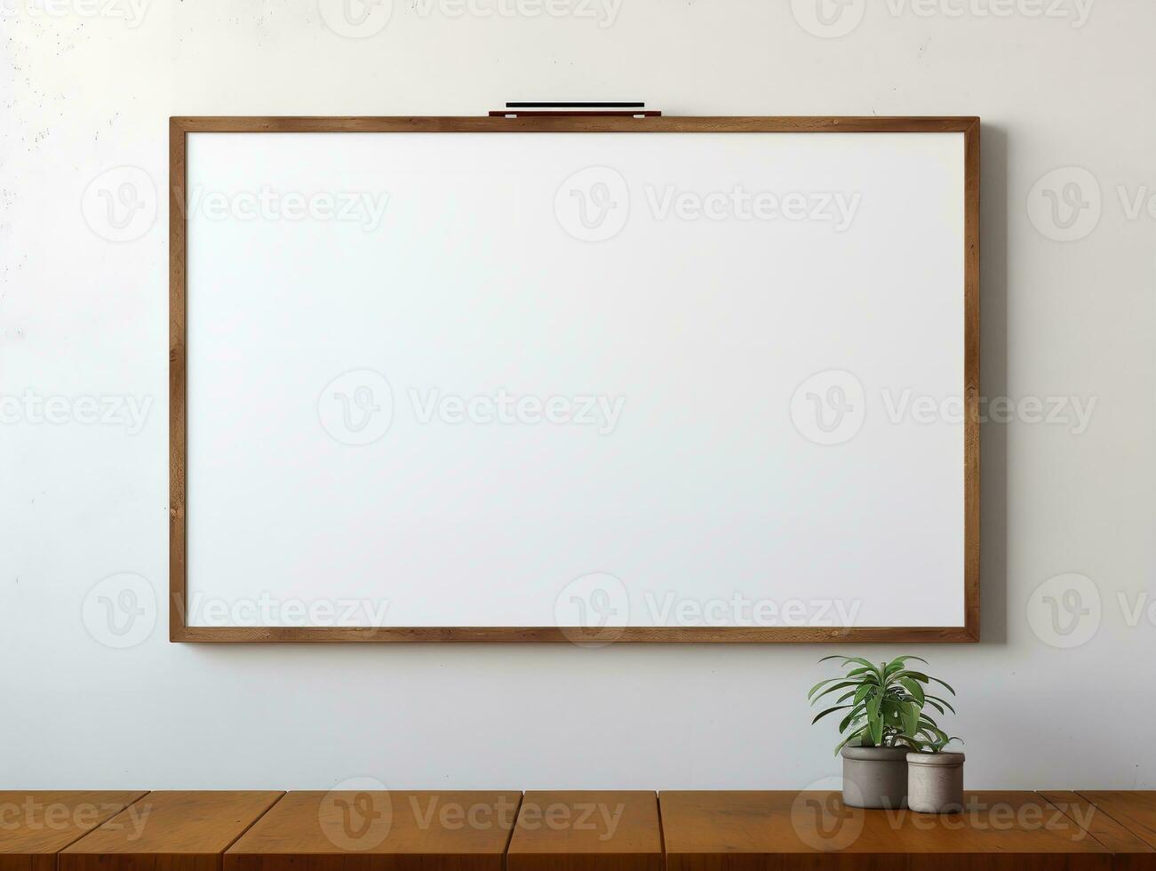 AI generated Interactive Whiteboard Mockup for Creative Ideas - AI Generated photo