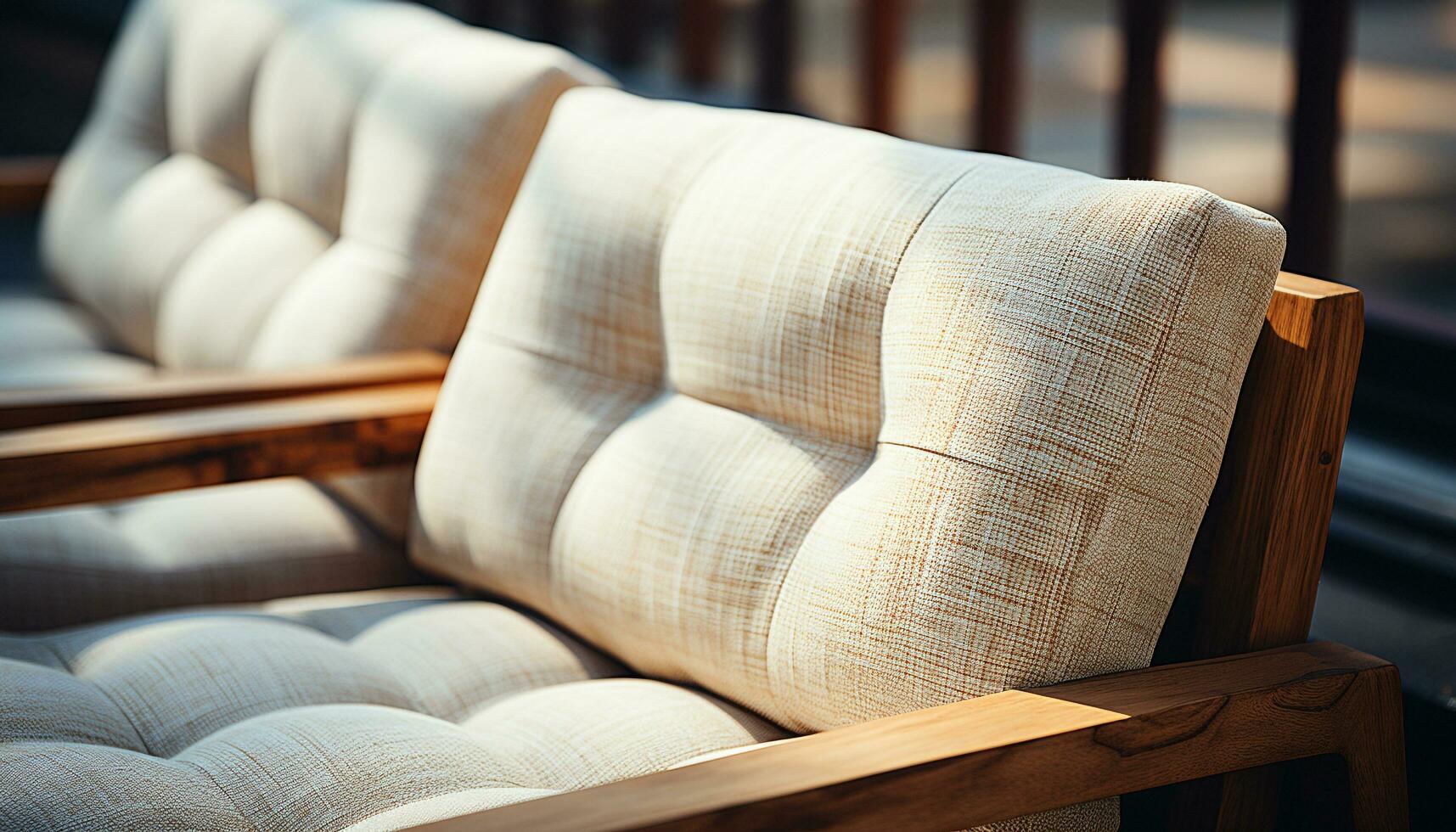 AI generated Comfortable modern armchair in a luxurious living room with elegant decor generated by AI photo