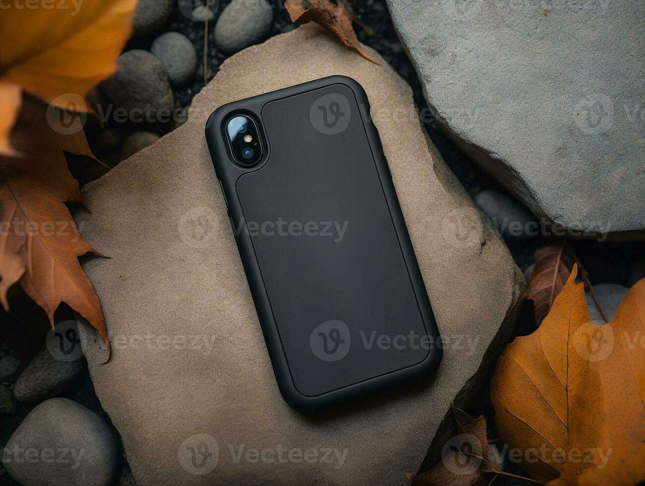 AI generated Sleek Phone Case Mockup for Smartphone Protection - AI Generated photo