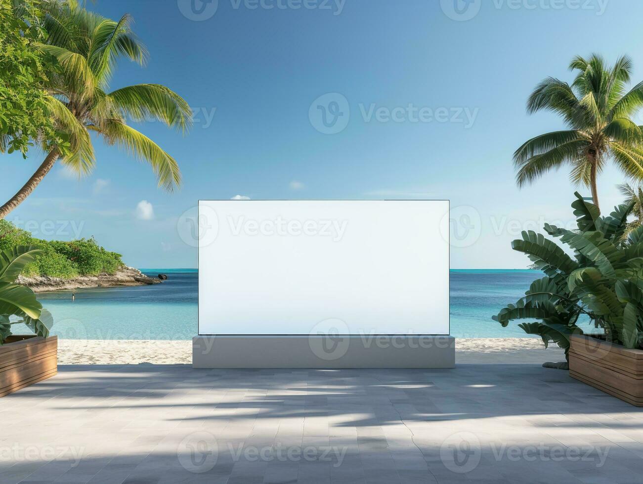 AI generated Dynamic LED Screen Mockup for Vibrant Displays - AI Generated photo