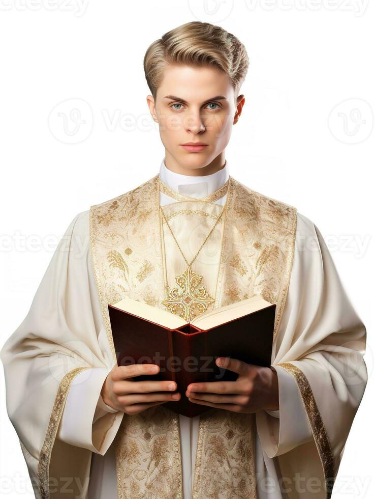 AI generated Compassionate Female Priest, AI Generated photo