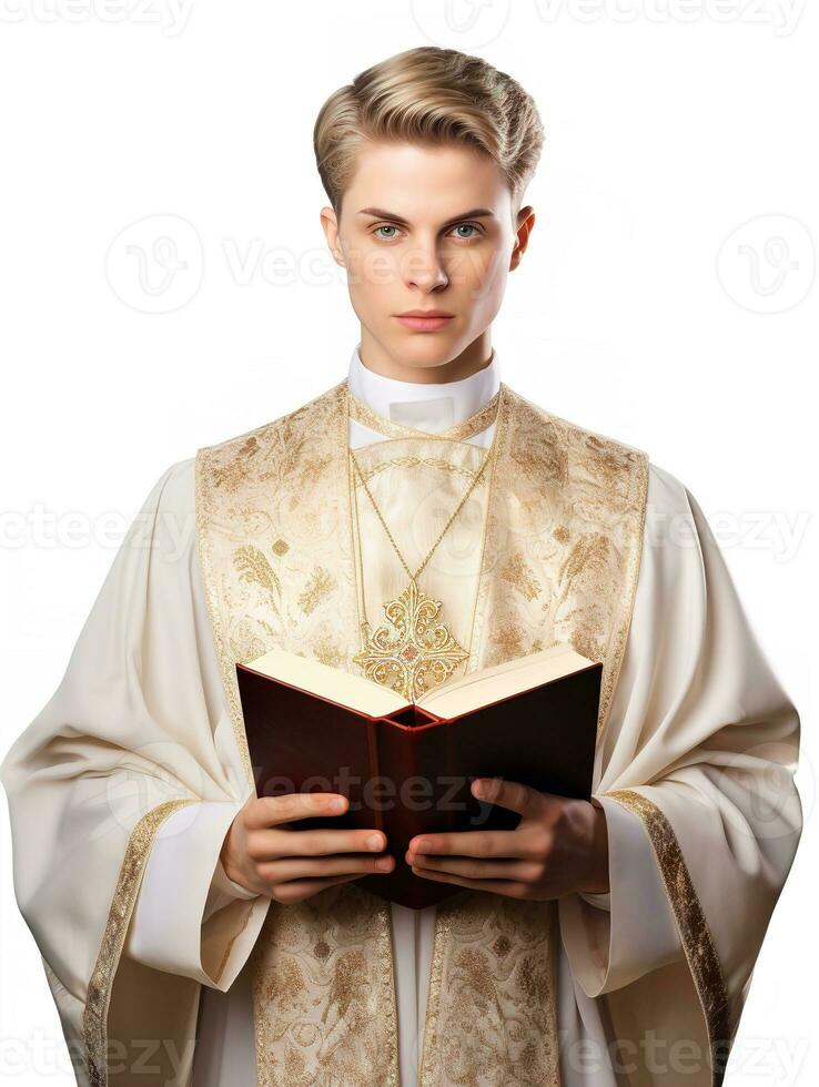 AI generated Compassionate Female Priest, AI Generated photo