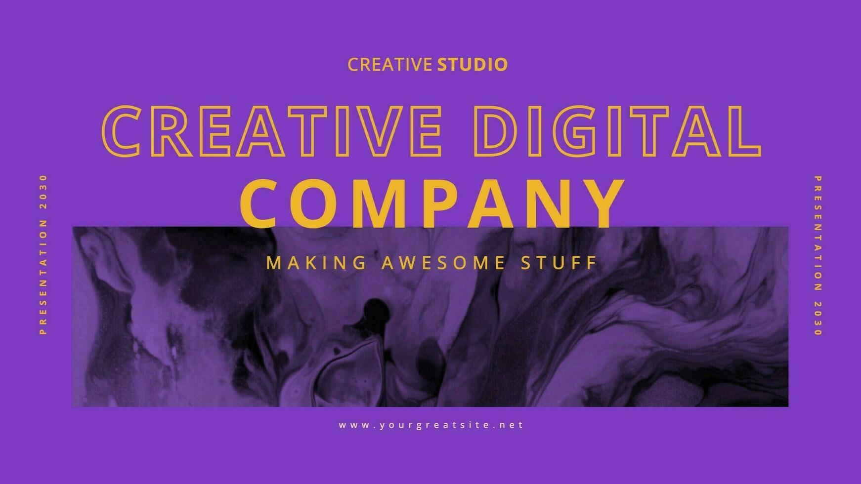 creative digital agency marketing presentation template design ideas