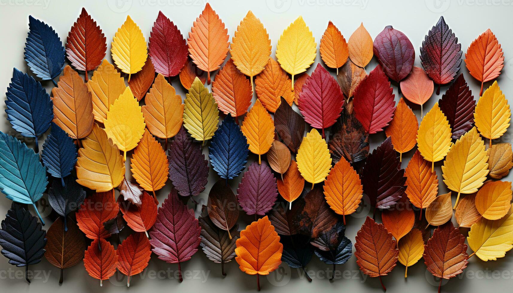 AI generated Vibrant autumn leaves create a beautiful nature wallpaper backdrop generated by AI photo