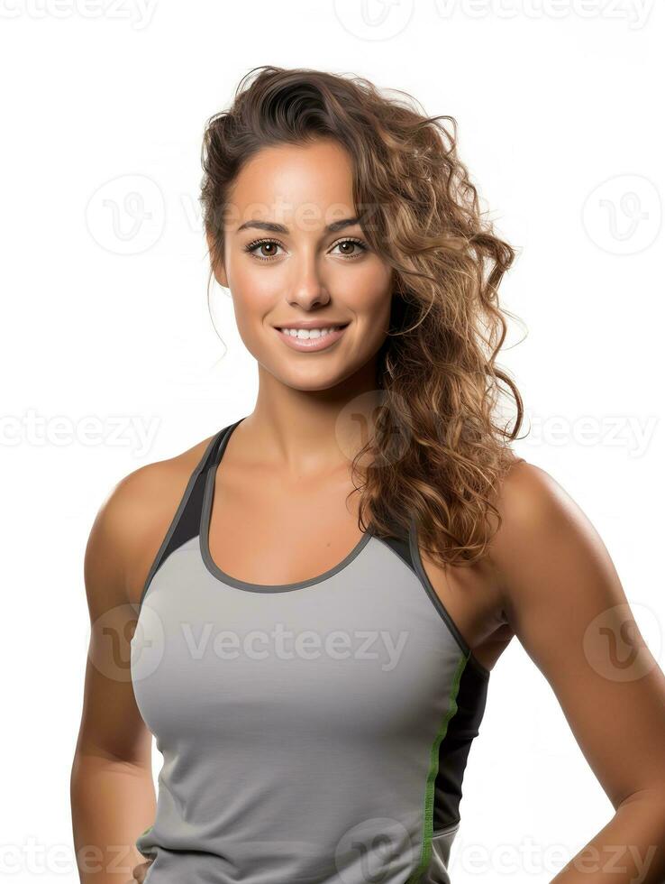 AI generated Energetic Female Fitness Trainer, AI Generated photo