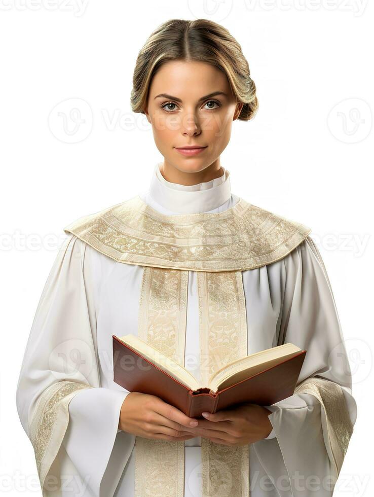 AI generated Compassionate Female Priest, AI Generated photo