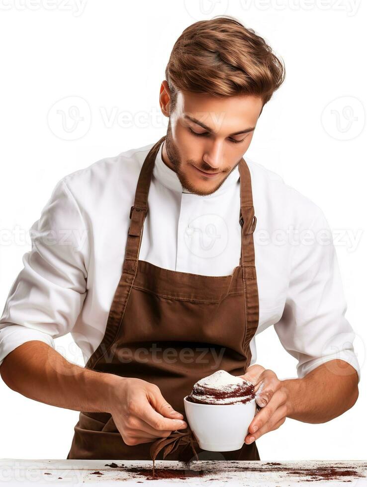AI generated Artisan Male Baker in Bakery, AI Generated photo