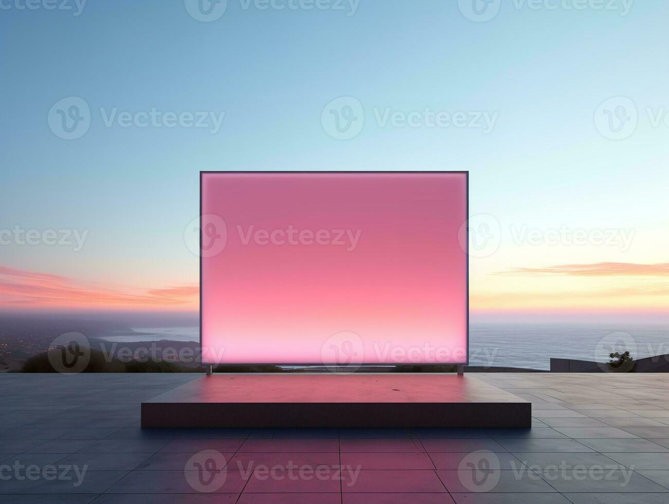 AI generated Dynamic LED Screen Mockup for Vibrant Displays - AI Generated photo