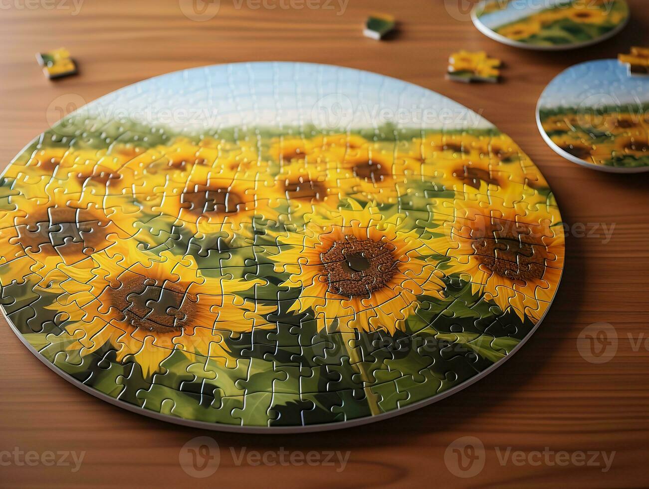AI generated Engaging Custom Puzzle Mockup for Fun and Learning - AI Generated photo