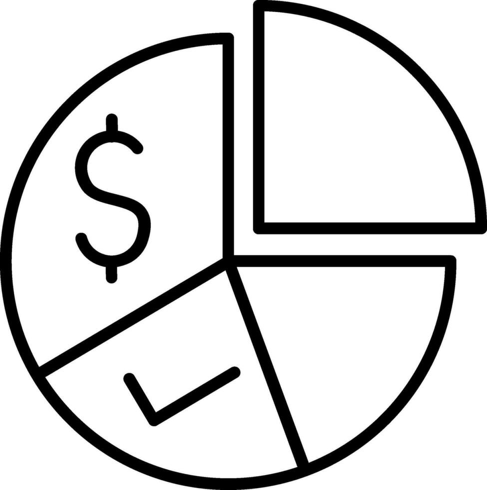 Pie Chart Vector Icon