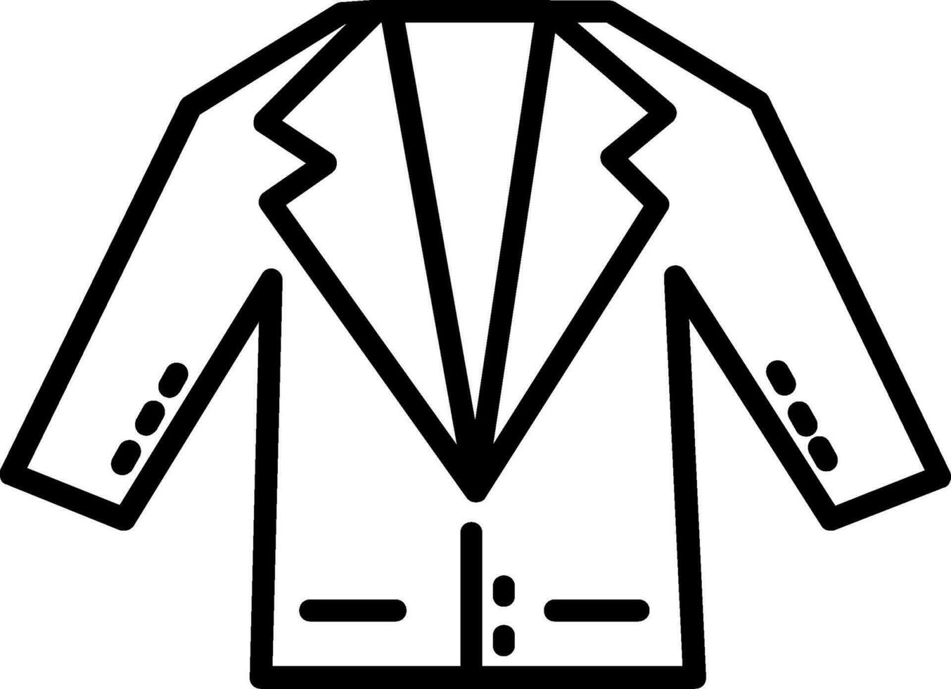 icono de vector de traje