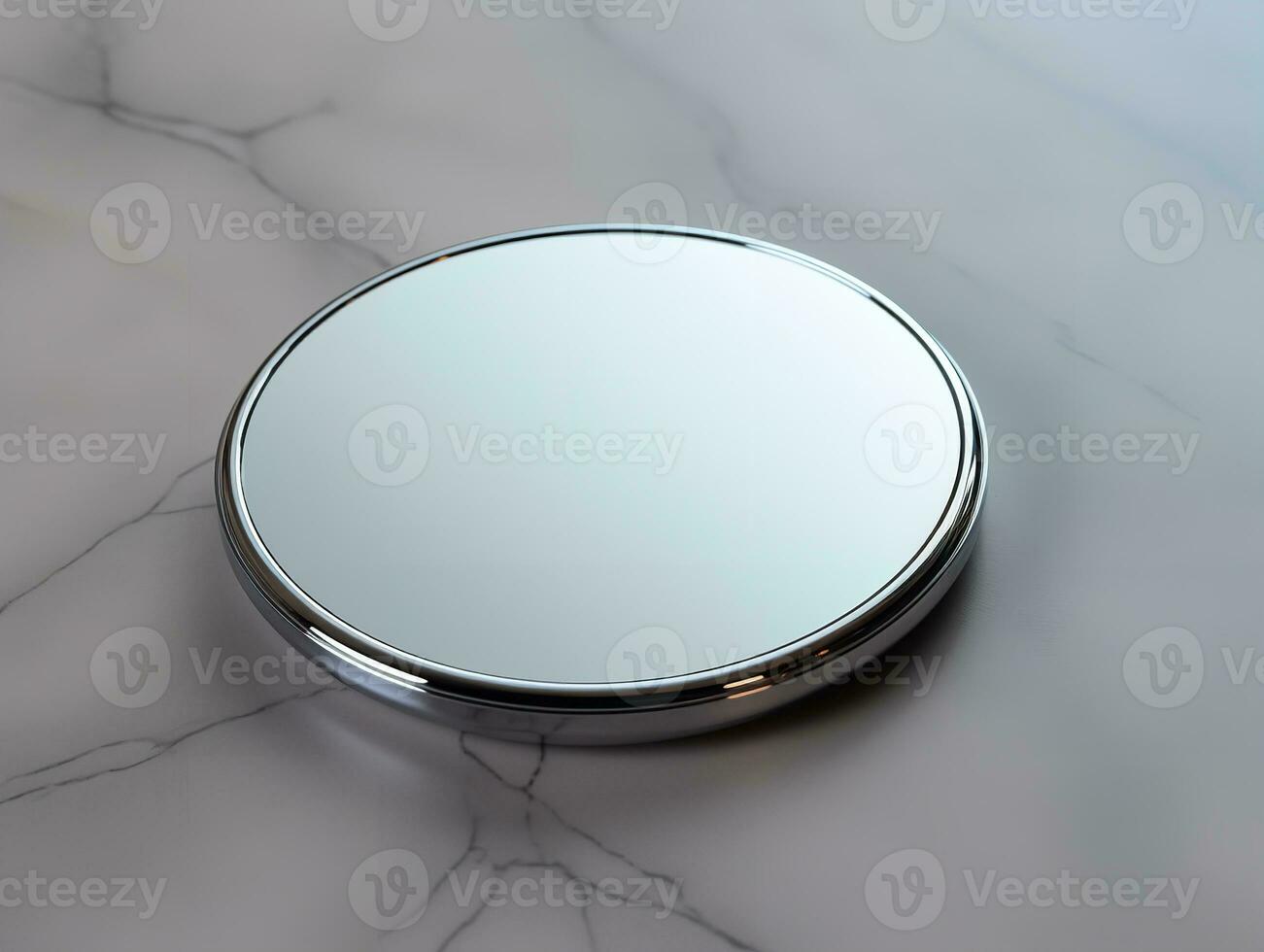AI generated Elegant Compact Mirror Mockup for Beauty and Accessories - AI Generated photo