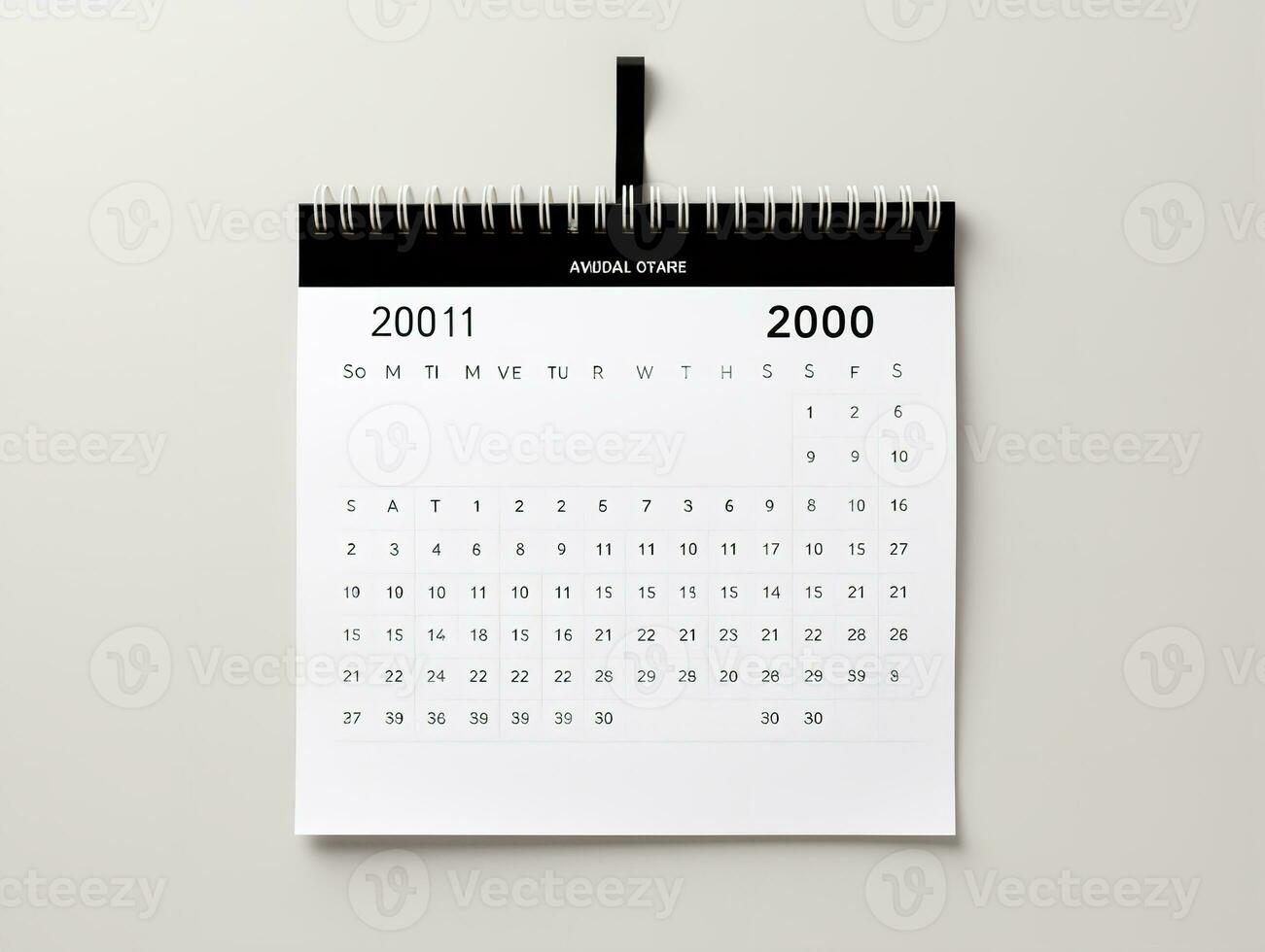 AI generated Elegant Wall Calendar Mockup for Home and Office - AI Generated photo