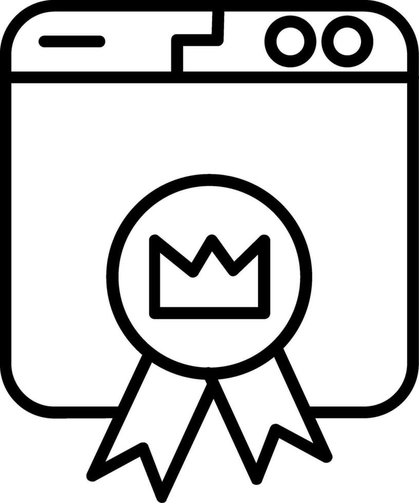 Premium Website Vector Icon