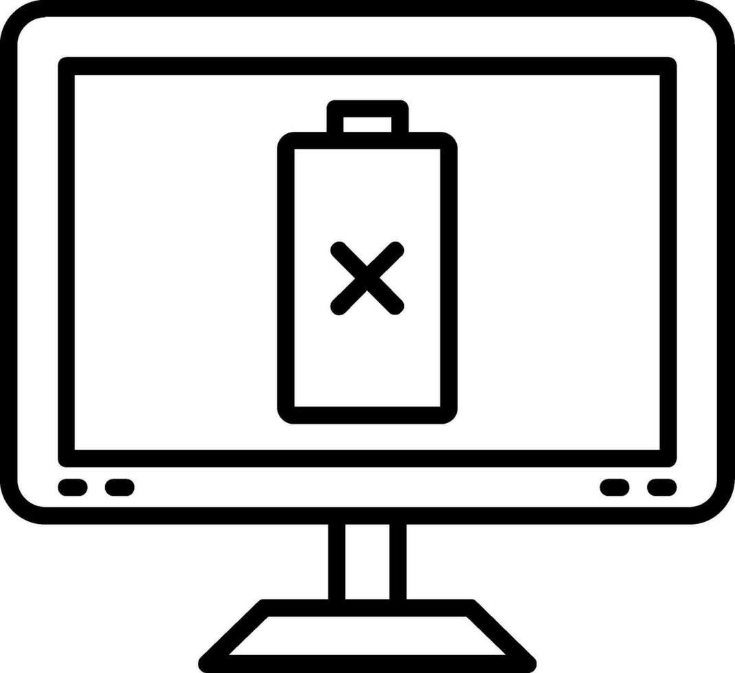 Low Battery Vector Icon