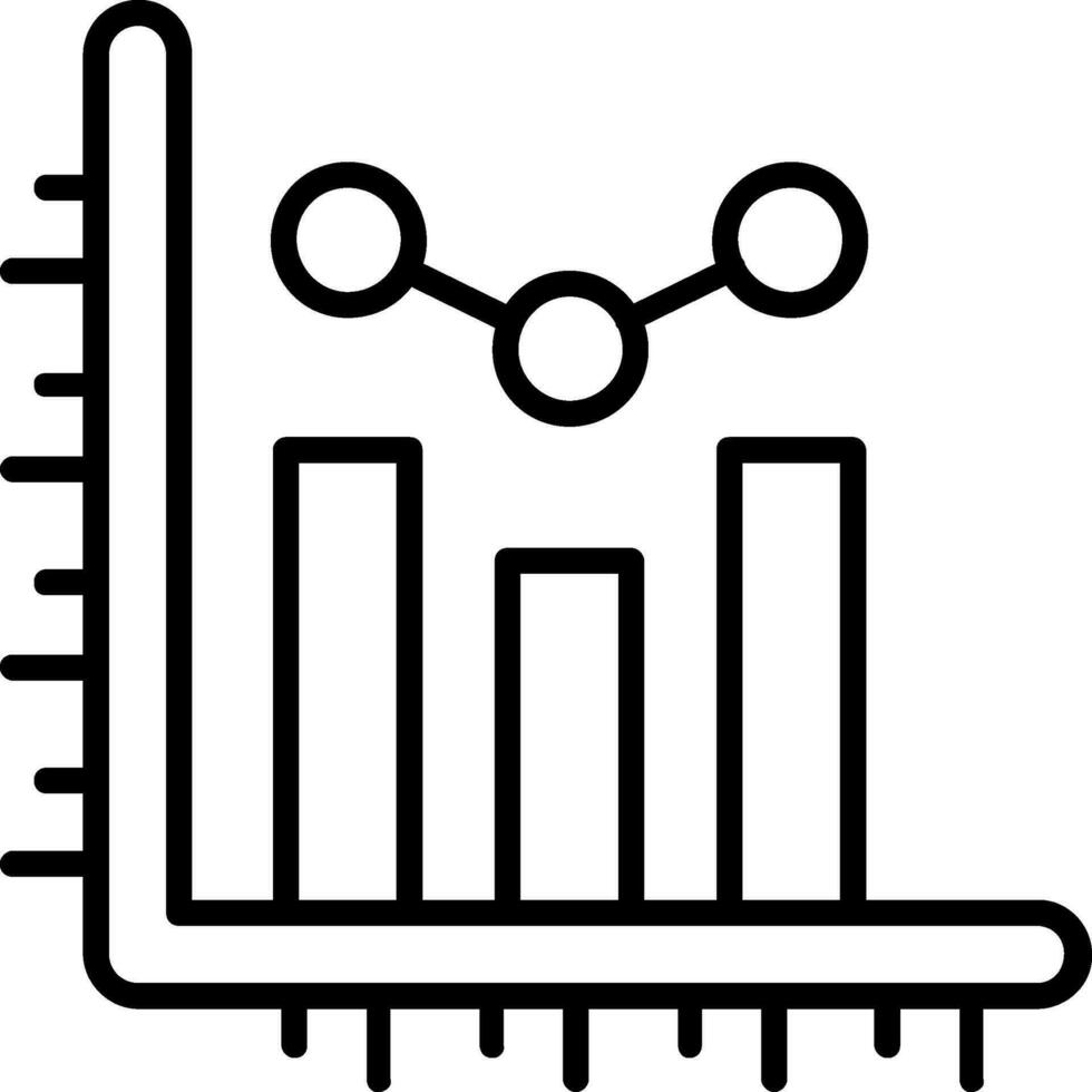 Bar chart Vector Icon