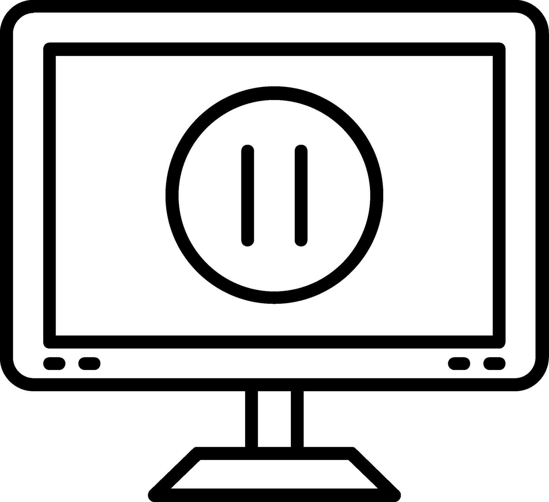 Pause Button Vector Icon 36782620 Vector Art at Vecteezy