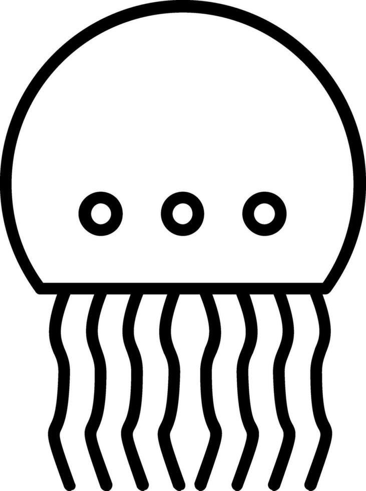 Jellyfish Vector Icon