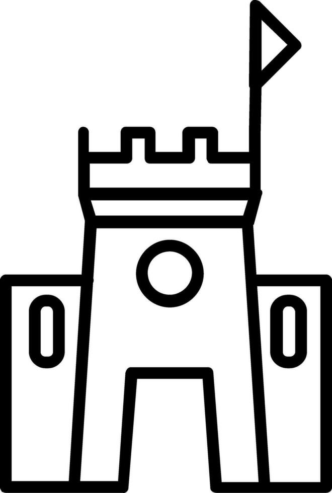 Sand Castle Vector Icon