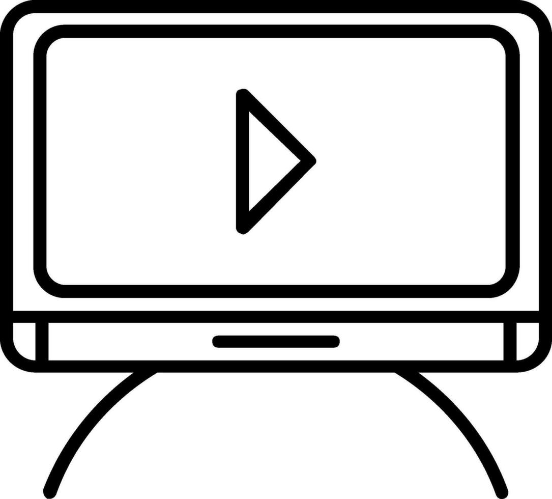 Tv moniter Vector Icon