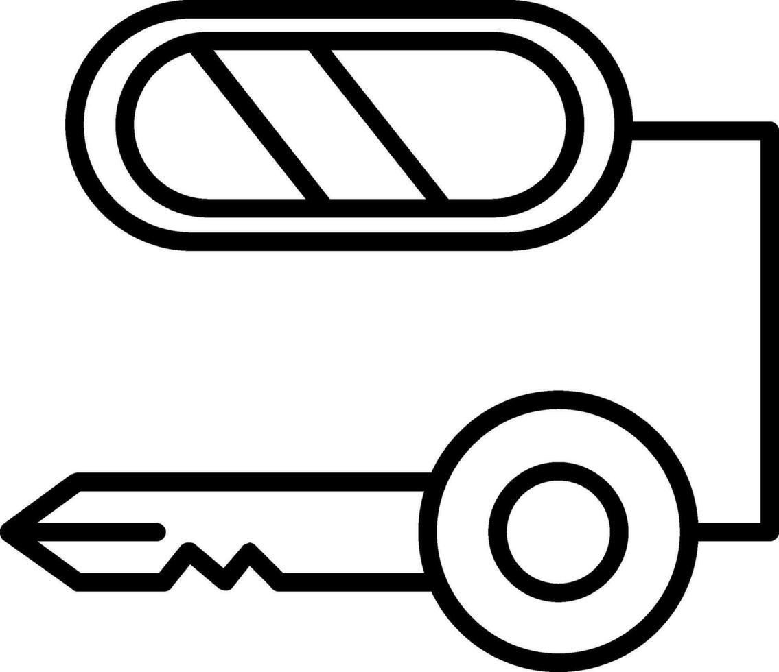 Composite Key Vector Icon