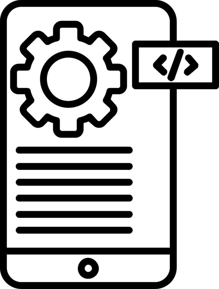 icono de vector de codificación