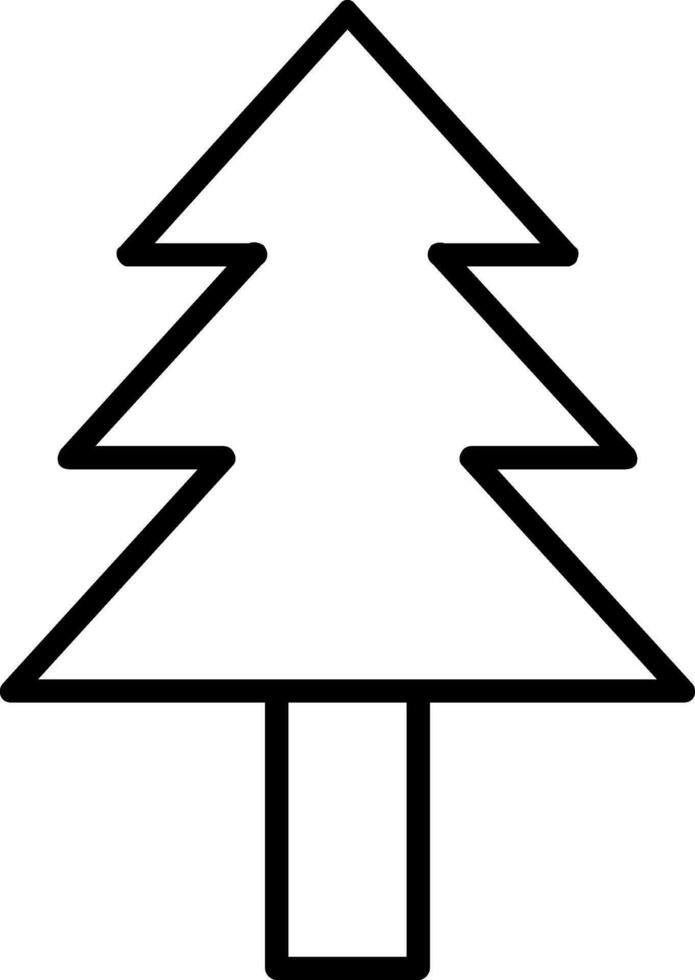 icono de vector de árbol de pino