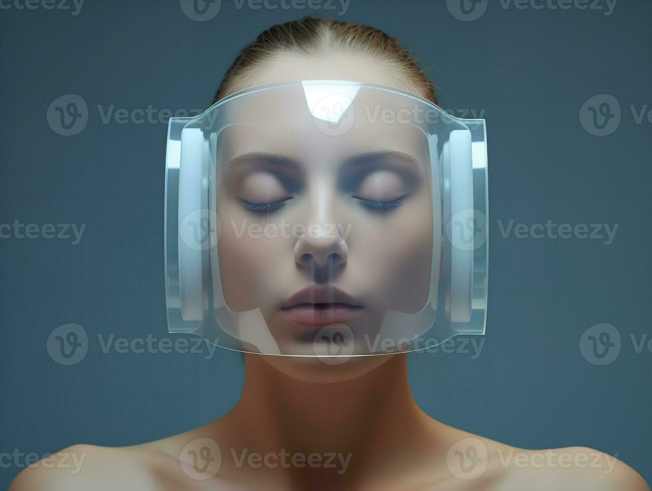 AI generated Protective Face Mask Mockup for Health and Safety Circuit Diagram